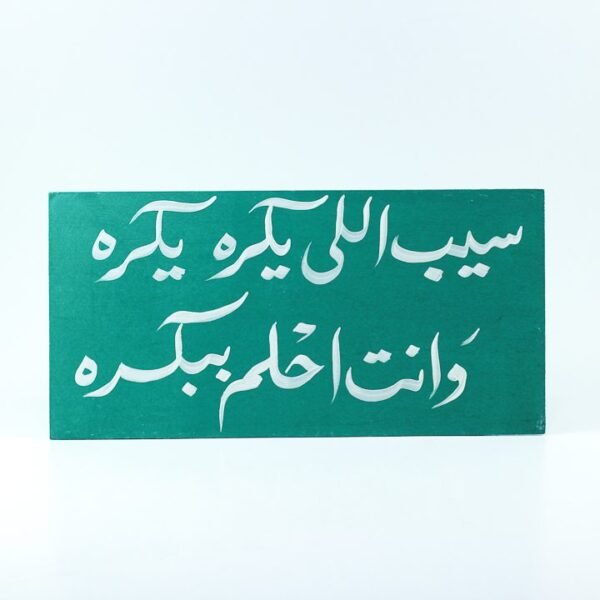 Wall frame, Green, "سيب اللى يكره يكره وإنت إحلم ببكرة"