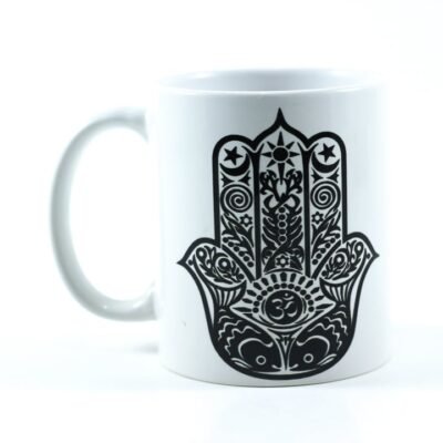 Mug, Black Palm