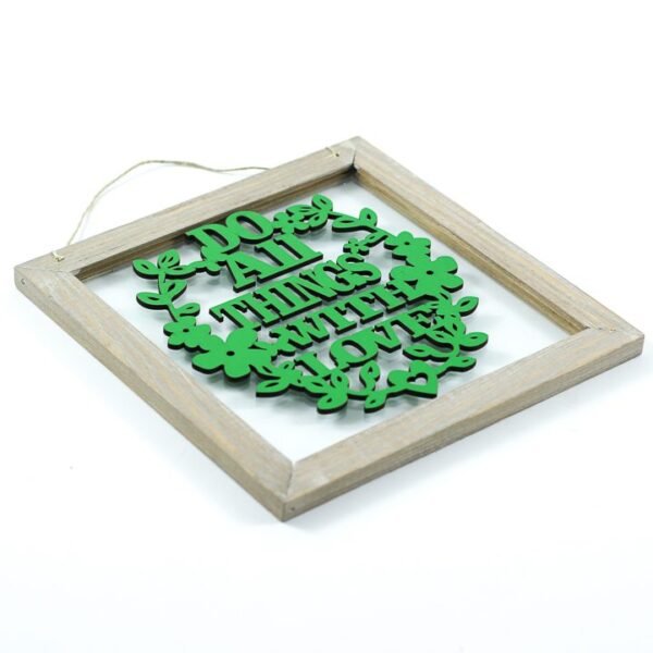 Wall Frame, "Do All Things With Love" - Image 2