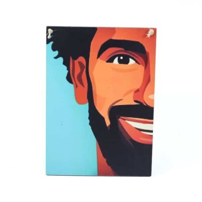 Wall Frame, Mohamed Salah, Turquoise