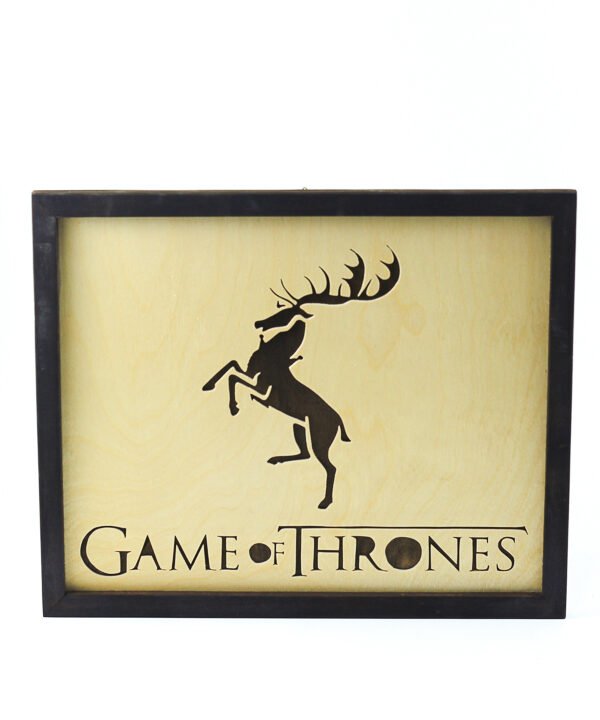 تابلوه حائط صراع العروش "House Baratheon"