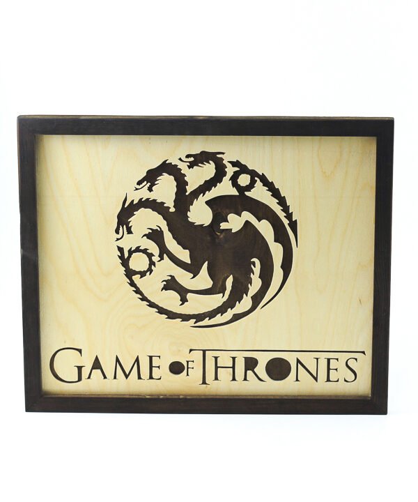 تابلوه حائط صراع العروش "House Targaryen"