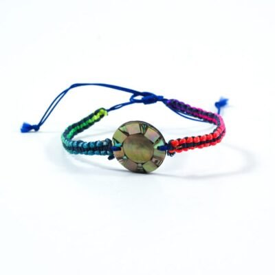 Bracelet wooden Rounded Shape Colorful 1