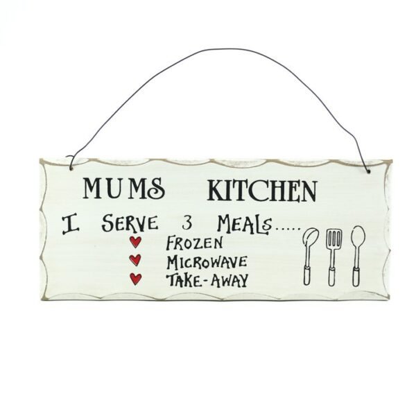 Wall frame, White, "Mums Kitchen"