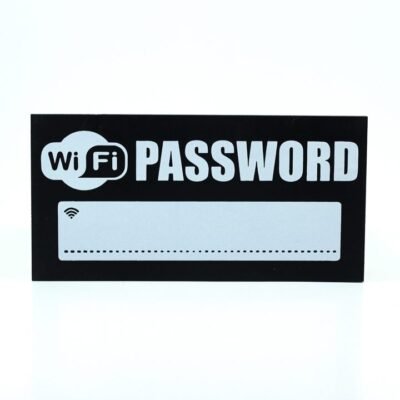 Wall frame, Black, "WiFi Password"