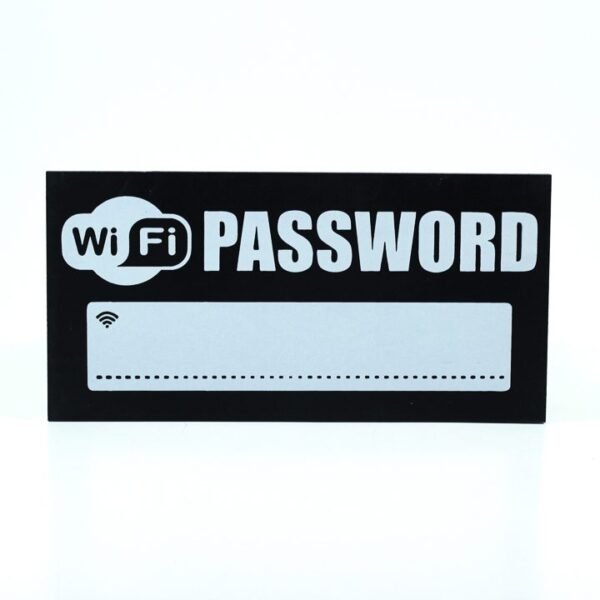Wall frame, Black, "WiFi Password"