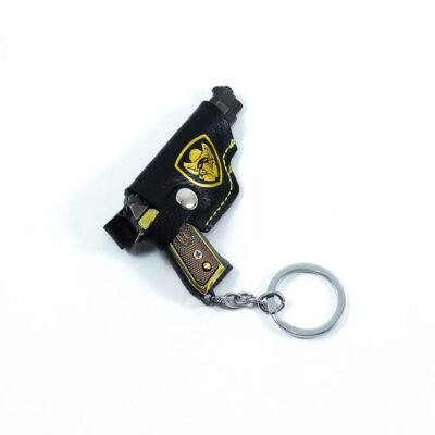 Key Chain, Small gun, Black cover