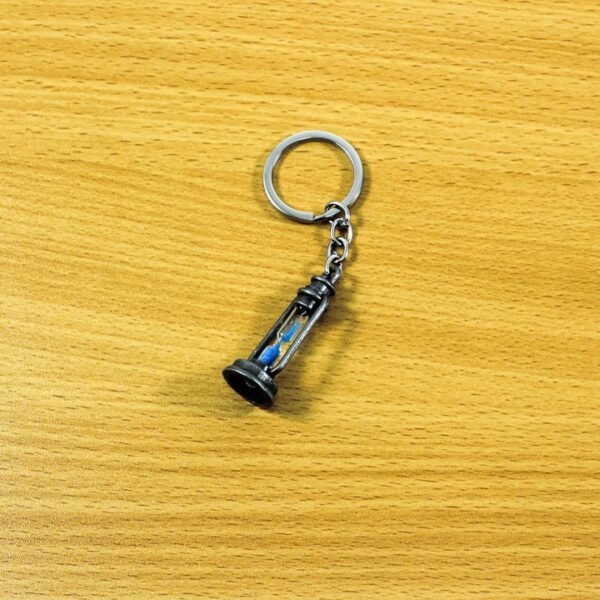 Key Chain, Hourglass, Silver - Image 3