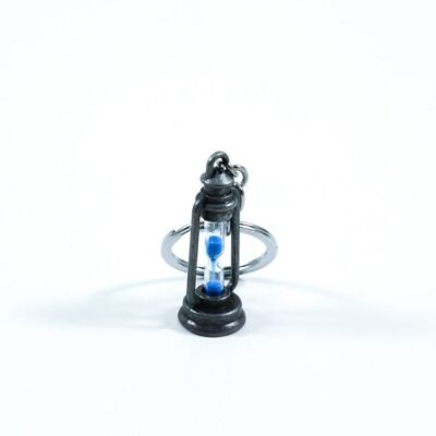 Key Chain, Hourglass, Silver