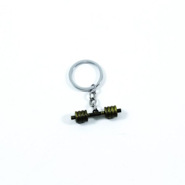Key Chain, Golden Dumbbell