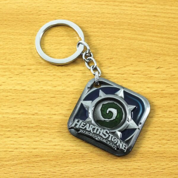 Key Chain, Hearthstone, Square, Silver - Image 2