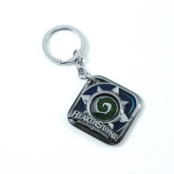 Key Chain, Hearthstone, Square, Silver