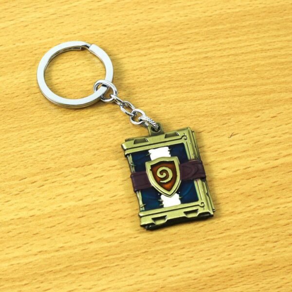 Key Chain, Hearthstone logo Castle shape, Golden - Image 2