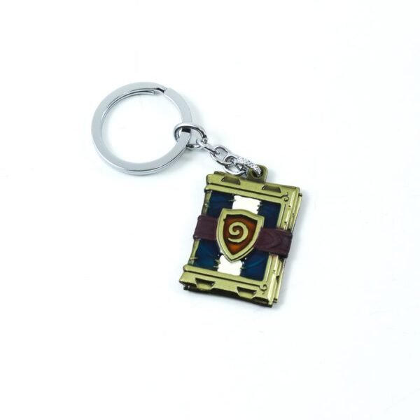 Key Chain, Hearthstone logo Castle shape, Golden