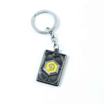 Key Chain, Hearthstone logo Rectangle, Silver