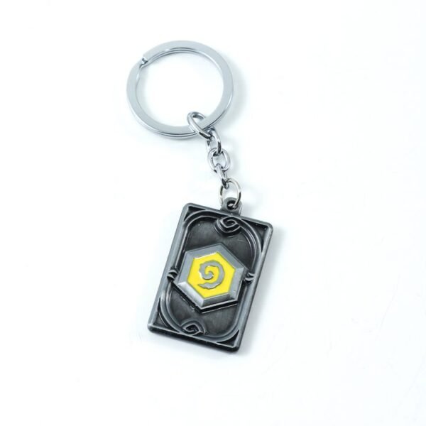 Key Chain, Hearthstone logo Rectangle, Silver
