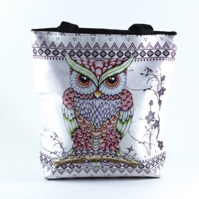 Handbag, With colorful Owl 3