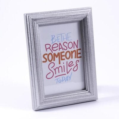 Desk frame, Silver, "Be the reason"