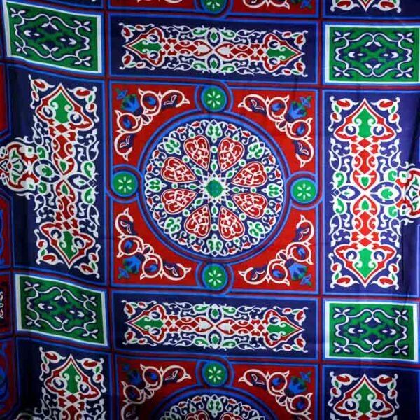 ⁦مفرش طاولة خيامية ملون 3⁩ - الصورة ⁦2⁩