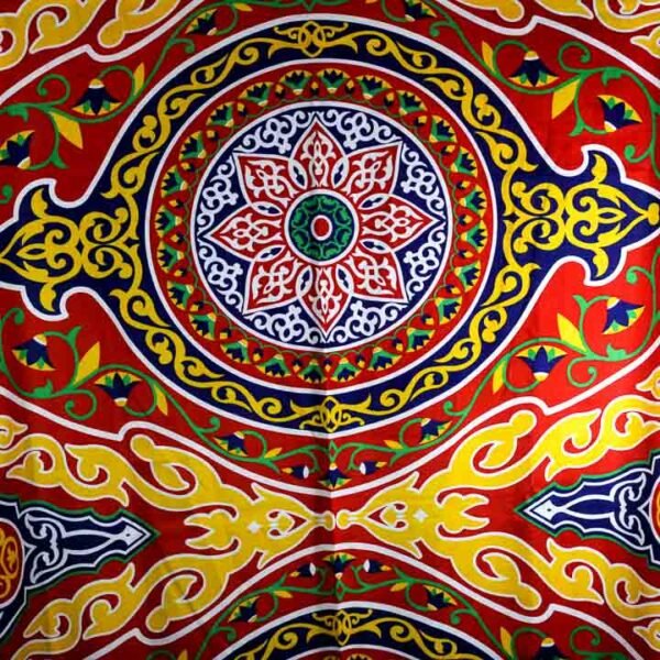 ⁦مفرش طاولة خيامية ملون 4⁩ - الصورة ⁦2⁩