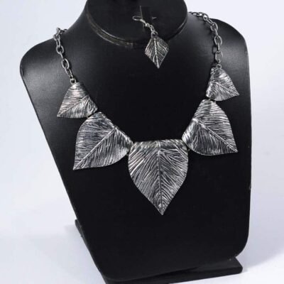 Necklace & Earing, Leafs, Shape 2