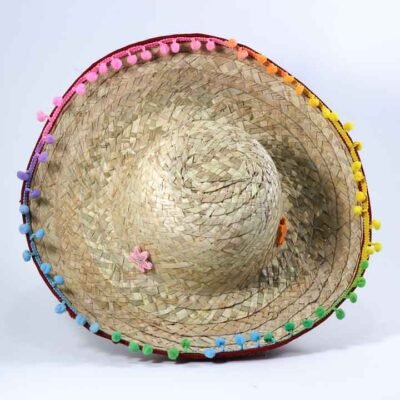 Hat, Wicker, Colorful