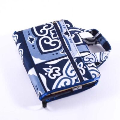 Holy Qur'an, white and dark blue