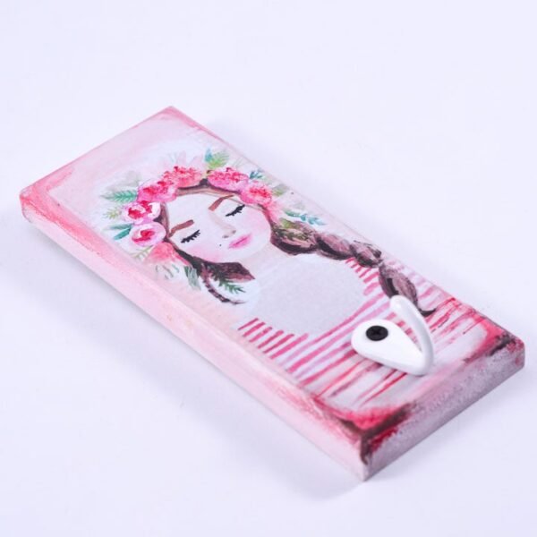 Key hanger, Girl with roses - Image 2