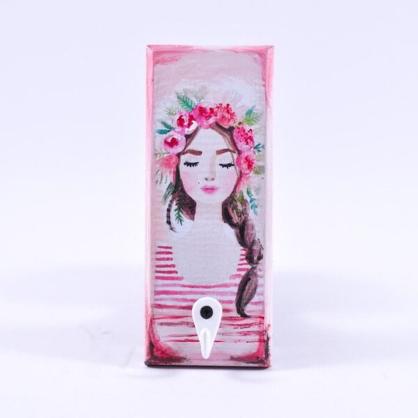 Key hanger, Girl with roses