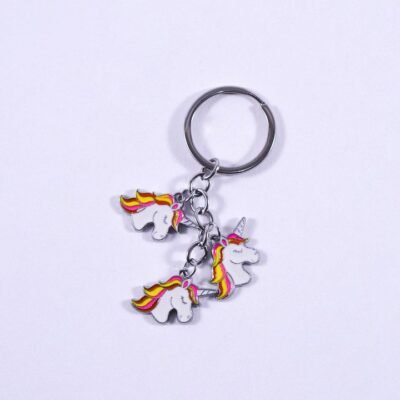 Key Chain, 3 unicorns shape 1