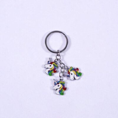 Key Chain, 3 unicorns shape 3
