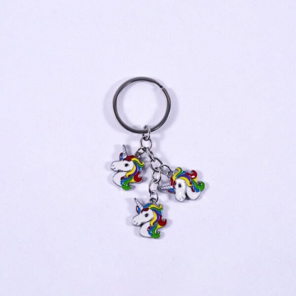 Key Chain, 3 unicorns shape 3