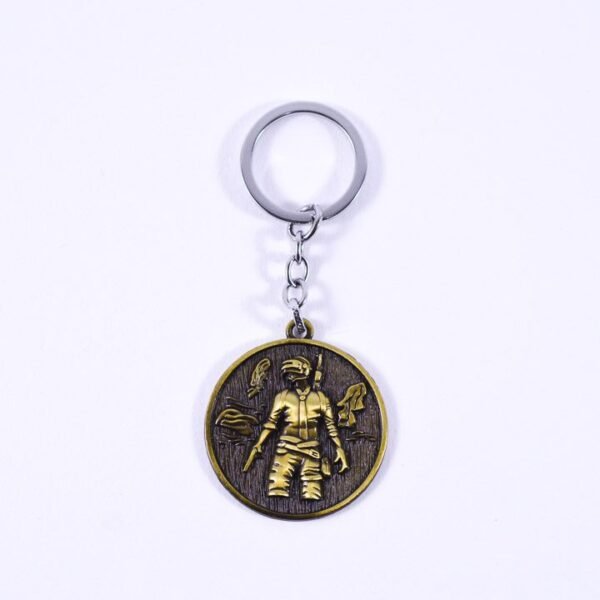 Key Chain, PUBG logo, Gold