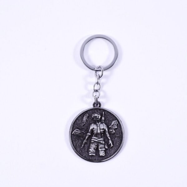 Key Chain, PUBG logo, Silver