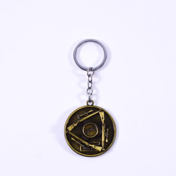 Key Chain, PUBG sniper "Kar 98k" spinable, Gold