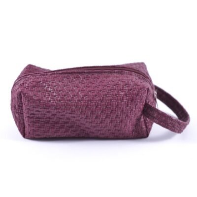 Clutch, knotted shape, Maroon