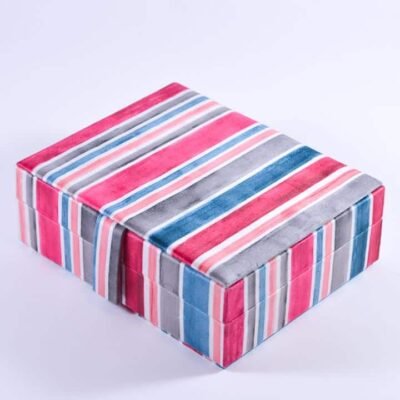 Accessories box, colorful stripes 3