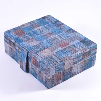 Accessories box, Blue jeans karohat