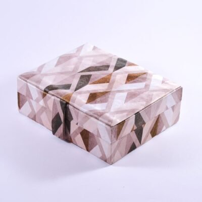 Accessories box, Colorful brown patterns