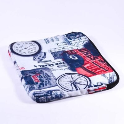 Laptop sleeve, White, Clock