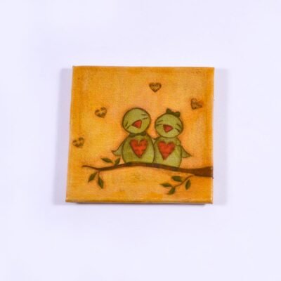 Coaster, 2 birds