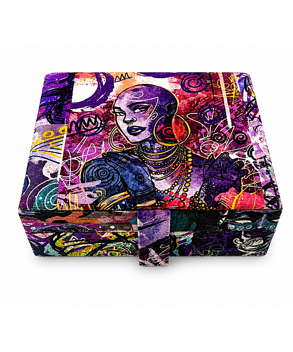 Accessories box, Bald African Woman