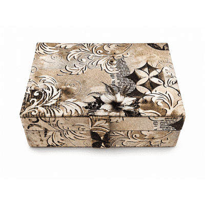 Accessories box, Beige, Flowers